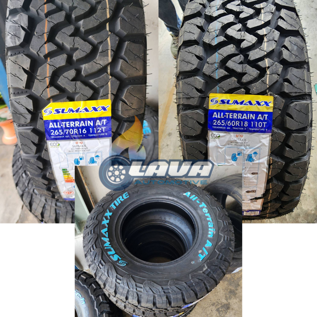Sumaxx All terrain 1เส้น 265/70R16 ยางรถกระบะ ออฟโรด SUV แก้มขาว ปี24 A/T ยางขอบ16 4x4 265/70/16 AT 