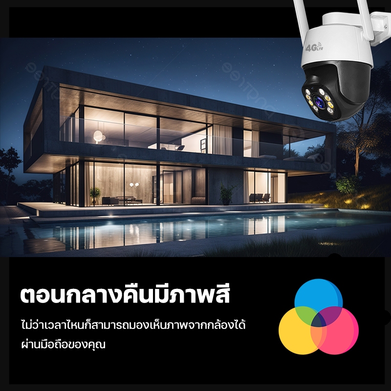 HOME-MALL V380 X8 กล้องวงจรปิด sim 4g ความชัด4K แจ้งเดือนโทรศัพท์มือถือ กล้องวงจรปิดแบบ4g sim