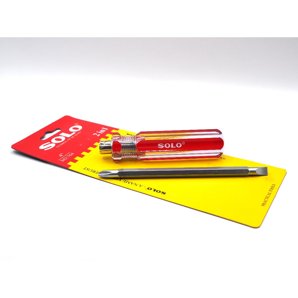 ไขควงโซโล 764-4" ด้ามลายสีสลับหัว