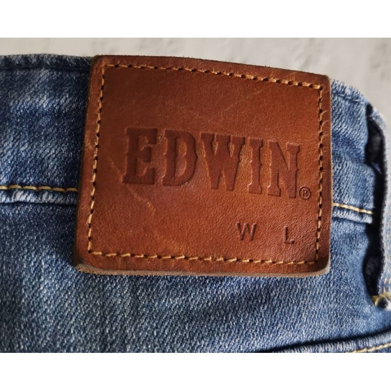Edwin​ Tokyo Japan เอว 31-32 นิ้ว ยีนส์แบรนด์แท้ ป้ายหนัง สภาพสวย