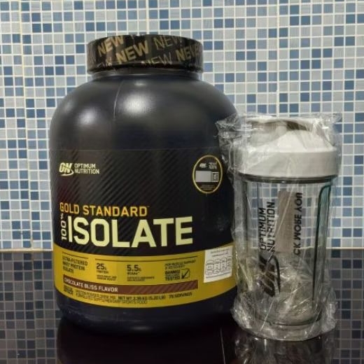 0ptimum Nutrition Gold Standard Isolate100% Whey Protein 5.2lb+แถมแก้วมีลูกกลิ้ง