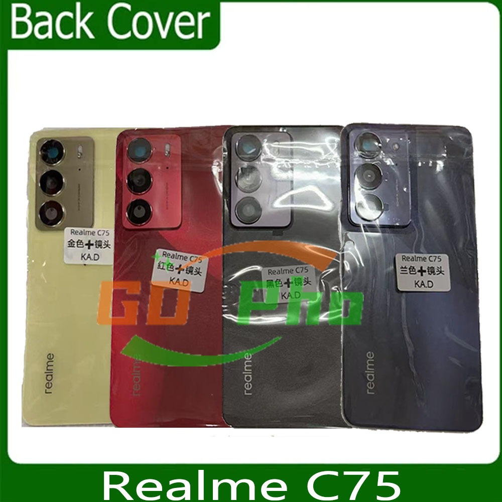 ฝาหลัง realme C75 กระจกหลัง Battery Back Cover for C75 ฝาหลังพร้อมกระจกเลนส์กล้อง
