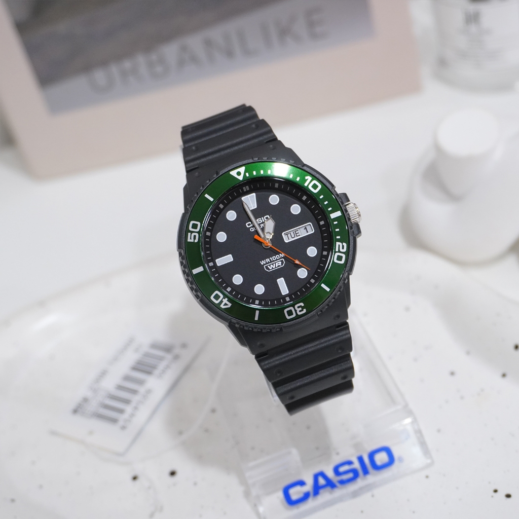 Casio นาฬิกาข้อมือผู้ชาย สายเรซิน รุ่น MRW-230,MRW-230H(MRW-230H-1E1,MRW-230H-1E2,MRW-230H-1E3)