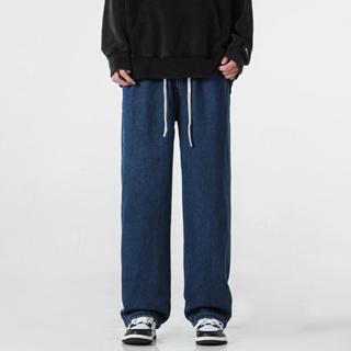 กางเกงยีนส์ สไตล์เกาหลี กางเกง กางเกงยีนส์ผู้ชาย ทรงตรง ทรงห…