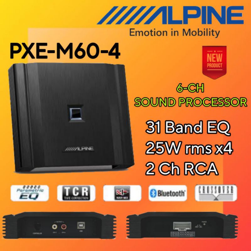 ALPINE PXE-M60-4 DSP SOUND PROCESSOR ยกระดับการฟัง แบรนคุณภาพ สัญชาติ🇯🇵