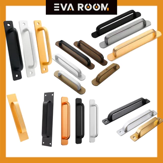 evaroom มือจับประตูบานเลื่อน อลูมิเนียมอัลลอย มีรุ่นที่ติดตั้งโดยไม่ต้องเจาะ และ ติดตั้งด้วยสกรู