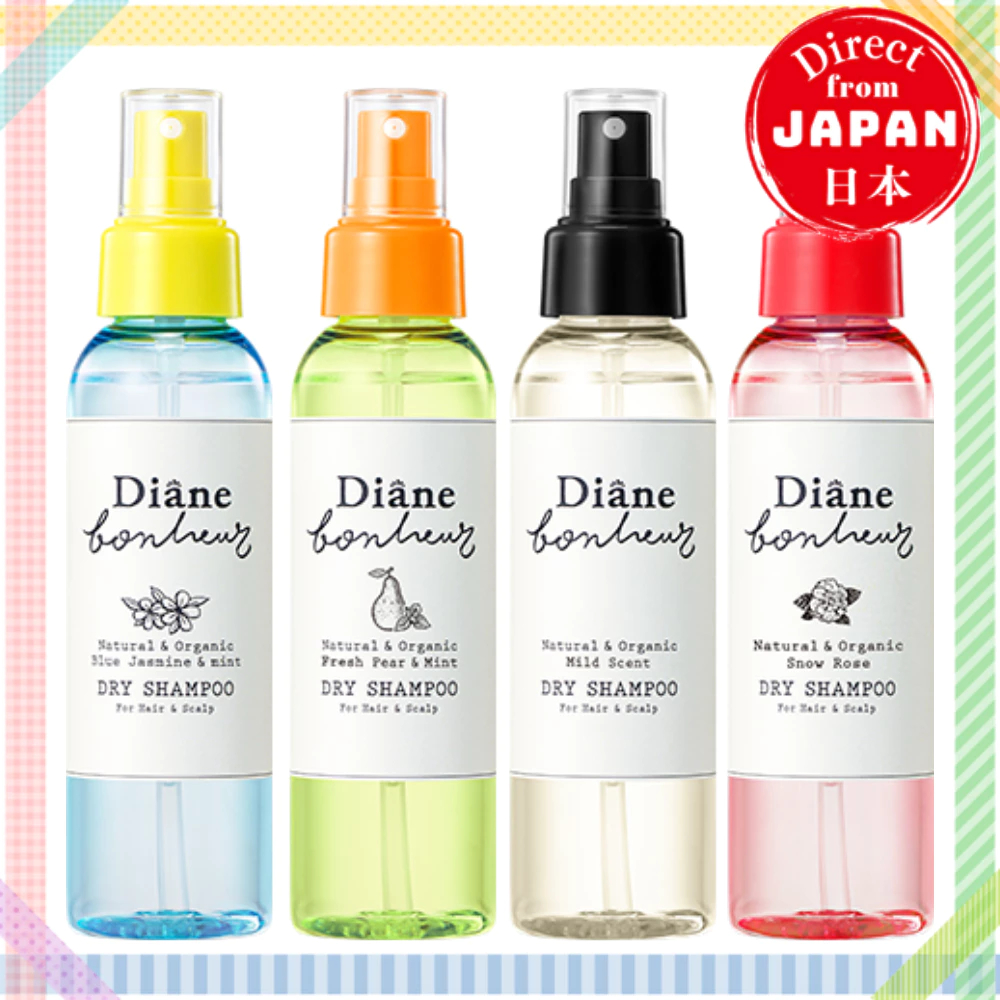 Diane bonheur Dry Shampoo 120ml/55ml  Fresh Pair & Mint / Blue Jasmine & Mint / Snow Rose / Mild Scent 【Direct from Japan】