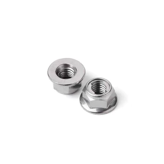 น็อตจานเรียบกันคลาย ยู-ล็อค เกลียวมิล Stanless Steel SUS 304 Metric Thread U-Lock Flanged Nuts.