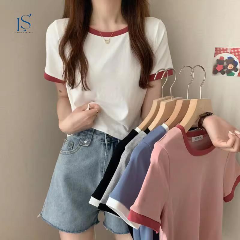 LASINI 6762 เสื้อยืดแขนสั้น มีให้เลือกสี 5 สี