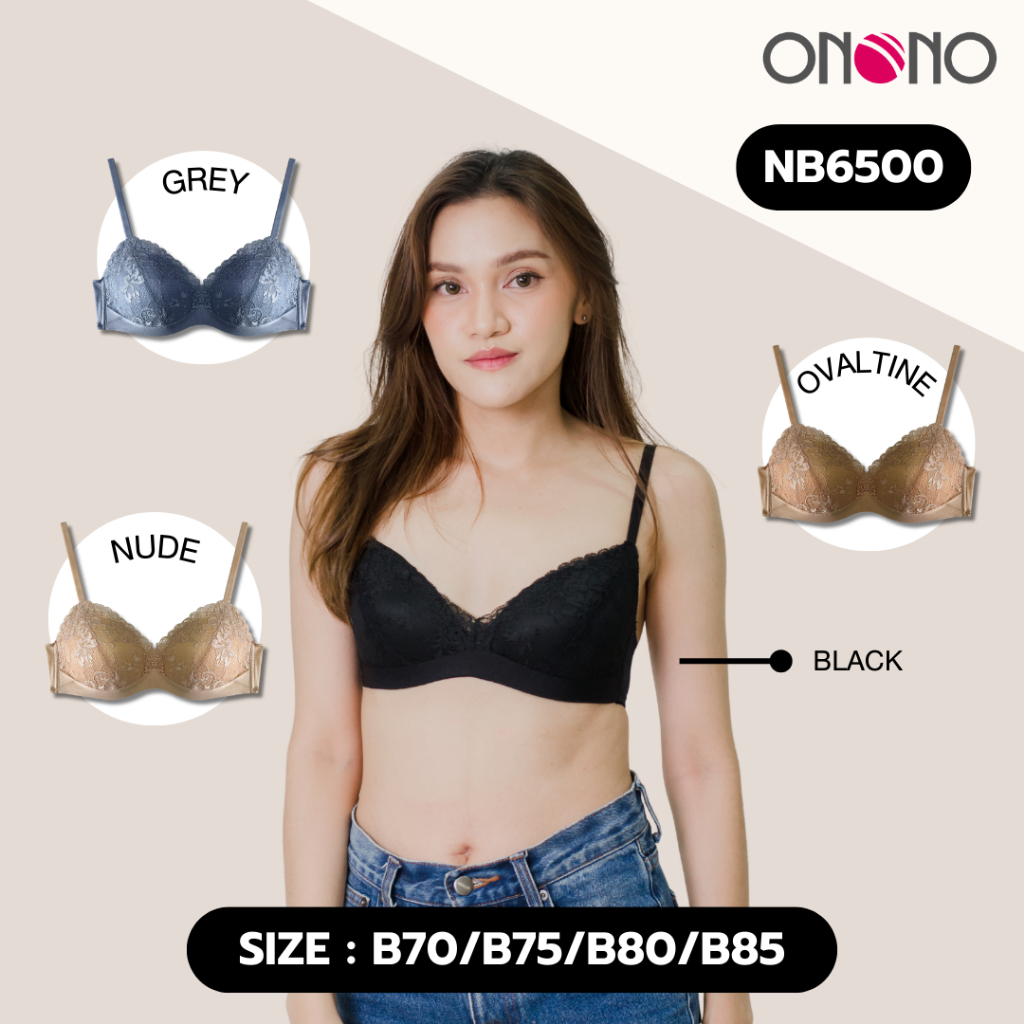 ONONO เสื้อชั้นในไร้โครง ฟองน้ำบาง รุ่น NB6500