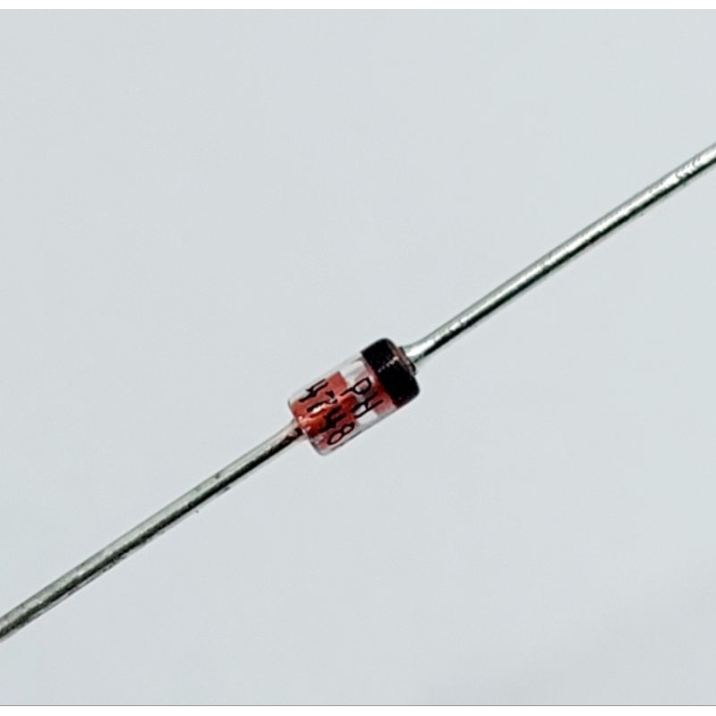 (10 ตัว) 1N4748 ซีเนอร์ไดโอด 22V.  1 วัตต์ , 1N4748A, 1N4748, Zener Diode 1 W  22V.