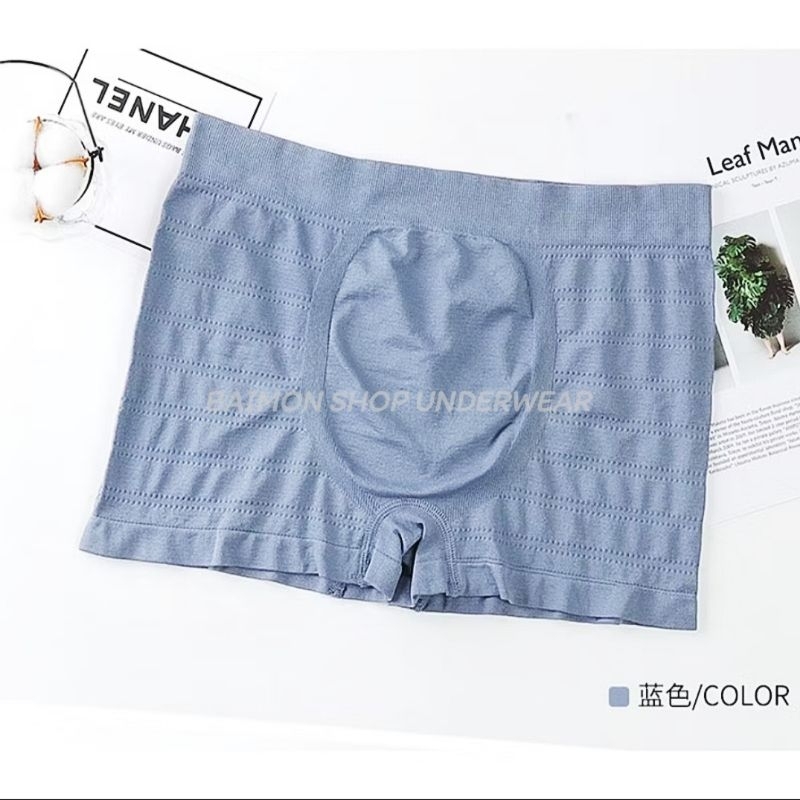 กางเกงในผู้ชายBOXER ขาสั้น ผ้าทอนิ่ม Set 10ตัว คละสี - รูปที่ 4