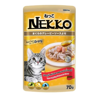Nekko เพาซ์ (ยกโหล 12 ซอง) อาหารเปียกแมวเน็กโกะ 70g.