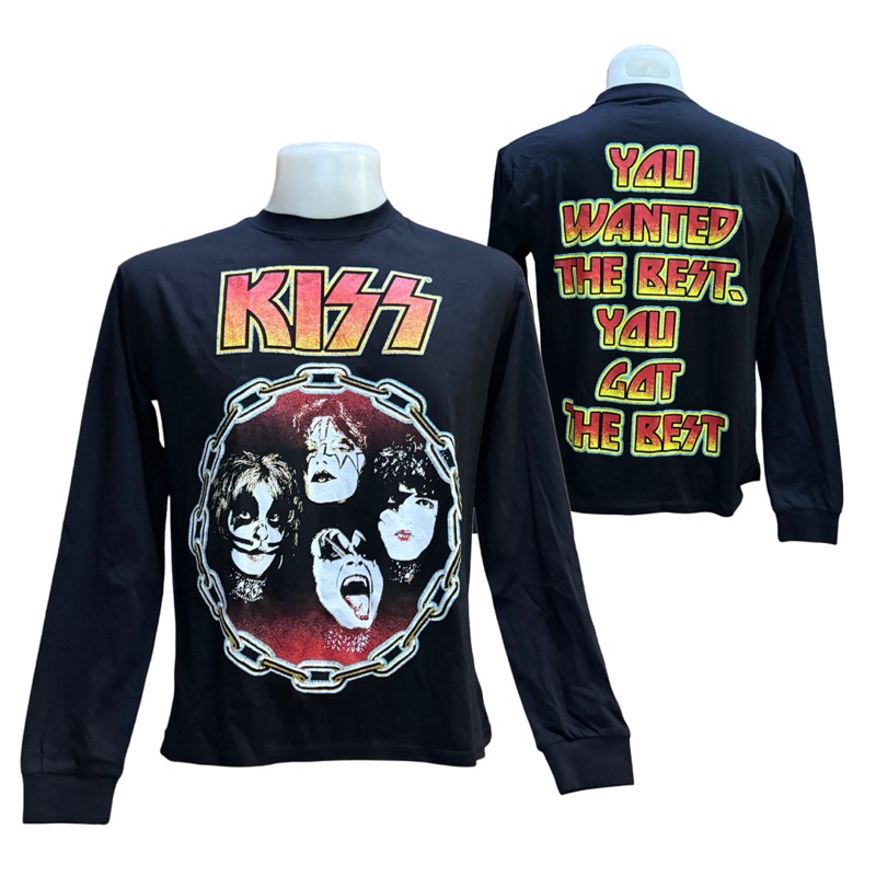 เสื้อวงดนตรีแขนยาว KISS-LONG SLEEVE T-SHIRT ลาย YOU WANTED THE BEST (2021) ลิขสิทธิ์ของแท้ USA