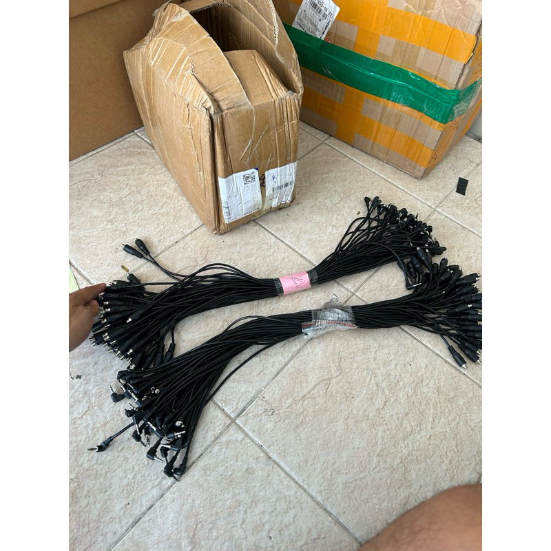 สายAuxเงินงอ90 ยาว60cmเหมาะตู้ใหญ่ๆ