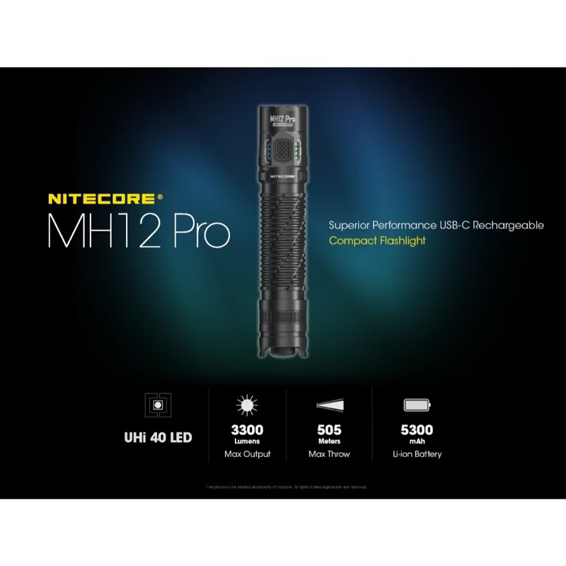 ไฟฉายNitecore MH12PROสว่าง3300ลูเมนส์