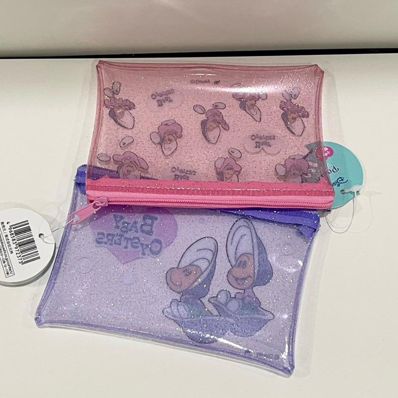 A11🇯🇵มาแรง Baby oysters, Chip&Dale Pouch Disney ดิสนี่ย์ กระเป๋าตัง กระเป๋าใส่เศษเหรียญของแท้🇯🇵 ของขวัญปีใหม่ วันเกิด