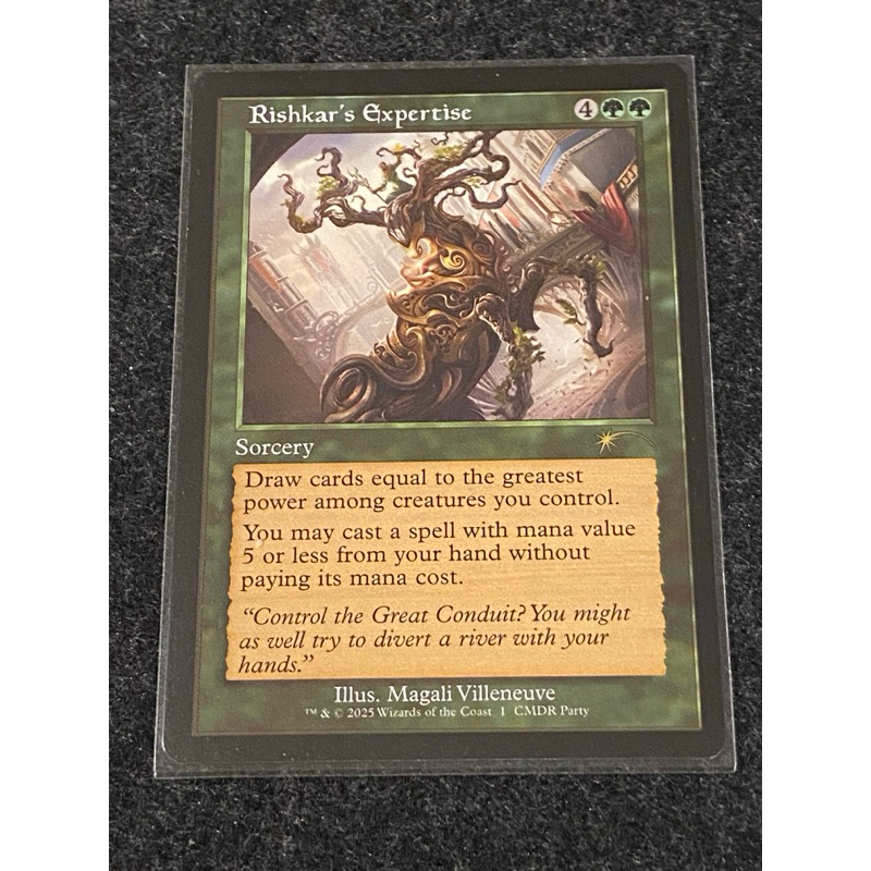 [MTG] Promotional: Rishkar's Expertise (Commander Party Non-Foil) การ์ดแท้ Magic The Gathering