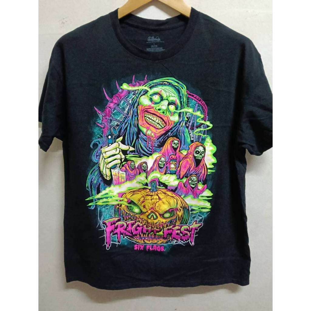 เสื้อSiz Flags Fright Fest Clowns Halloween เรืองแสง