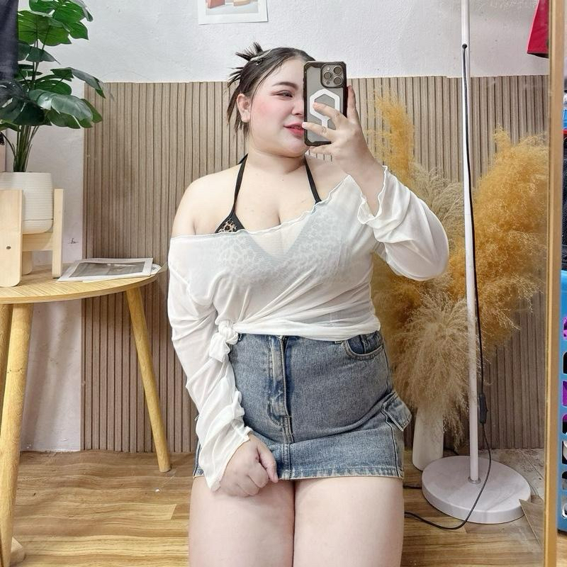 B27 เสื้อบิกีนี่ผูกหลัง กับเสื้อคลุมแขนยาว  อก 30-50+