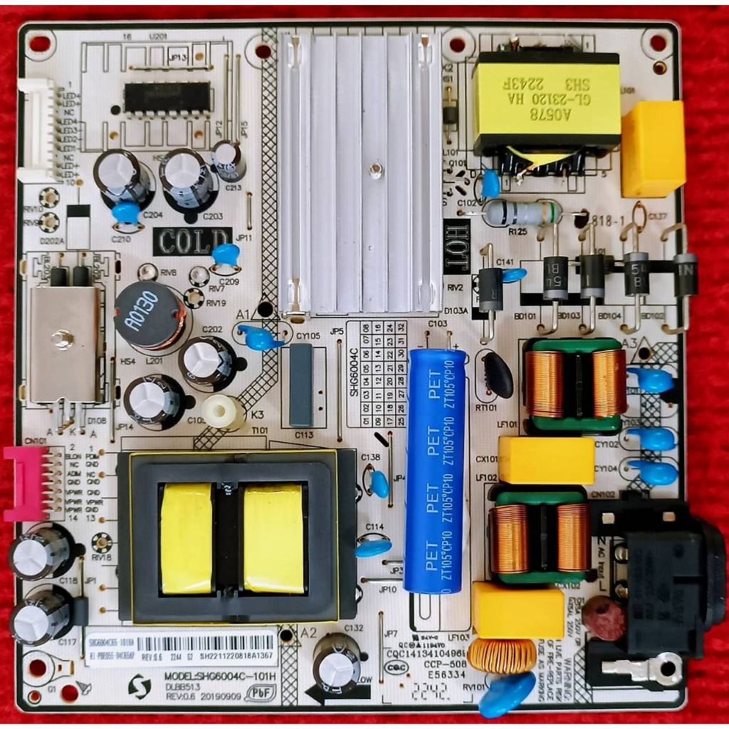 เพาเวอร์ซัพพลายทีวี  PANASONIC  รุ่น TH-50LX650T , TH-55LX650T , TH-55MX650T พาสบอร์ด SHG6004C-101H