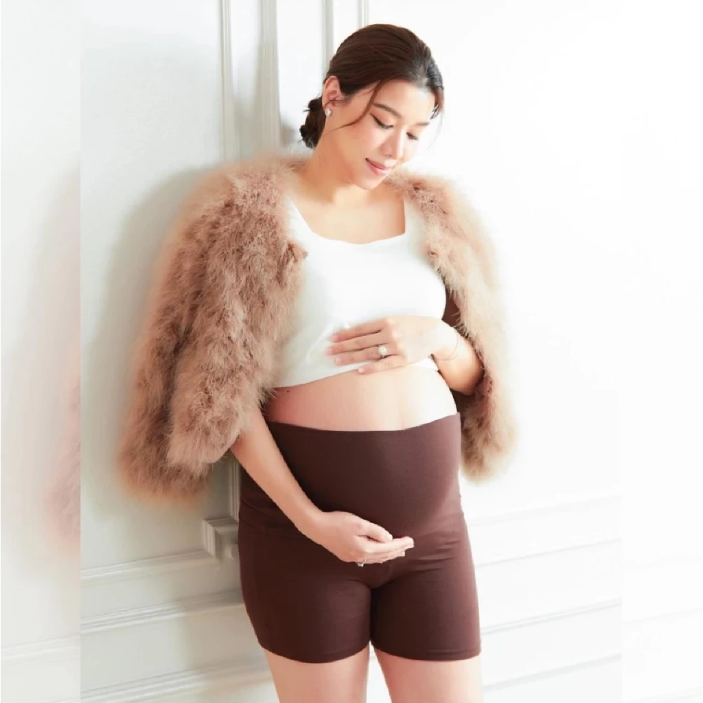 Nitan (นิทาน) กางเกงคนท้องขาสั้น กางเกงพยุงครรภ์ ช่วยลดอาการหน่วงท้อง รุ่น Maternity Supported Shorts