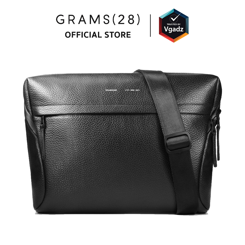 GRAMS(28) - กระเป๋าสำหรับใส่ MacBook 14" รุ่น 171 Laptop Sling (Pebbled Leather)