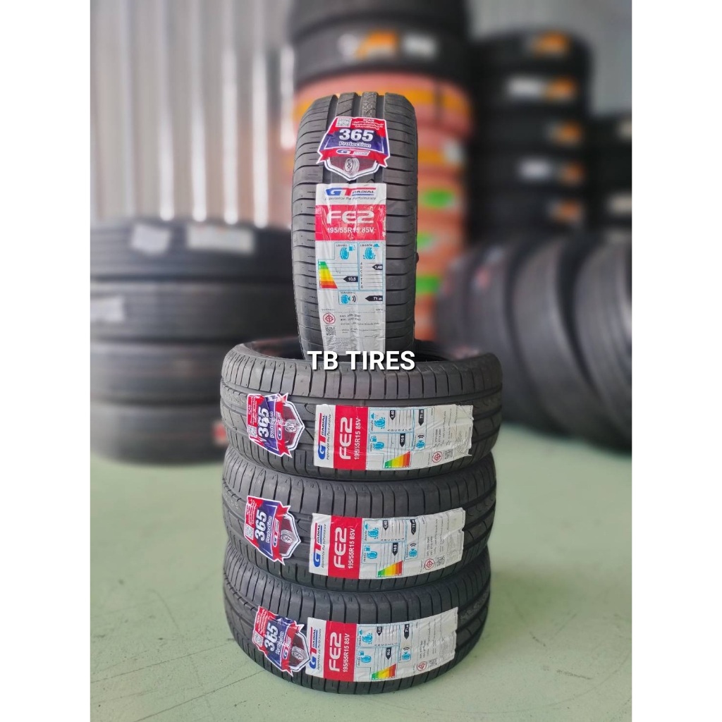 ยางรถยนต์ 195/55R15 85V รุ่น FE2 (1P)	ยี่ห้อ GT RADIAL (ยางใหม่ค้างปี 2023)