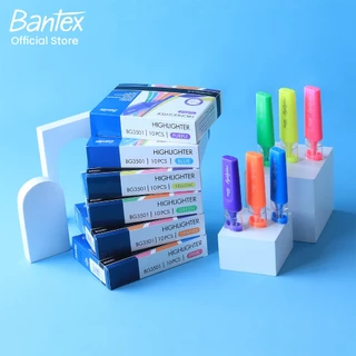 Bantex ปากกาไฮไลท์ นีออน ปากกาเน้นข้อความ ตัดเส้นชัด ใช้งานง่าย ฝาปิดป้องกันหมึกแห้ง Highlighter