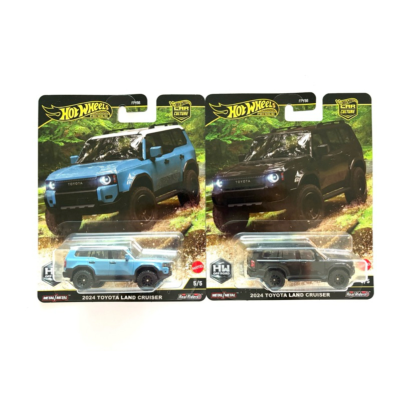 Hot Wheels | ‘2024 TOYOTA LAND CRUISER ~ CAR CULTURE สีดำ(Chase) สีฟ้า | 🛞เป็นล้อยาง แพคพรีเมี่ยม | 📦สินค้ามีพร้อมส่ง