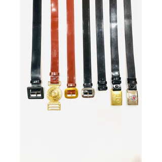 เข็มขัดนักเรียนชาย สีดำ ชั้นประถมศึกษาปีที่ 1-6 และมัธยมศึกษาปีที่ 1-6 สายหนัง PU