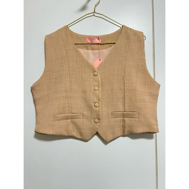 ส่งต่อเสื้อครอบสูทป้าย Order pangpang สีชมพู