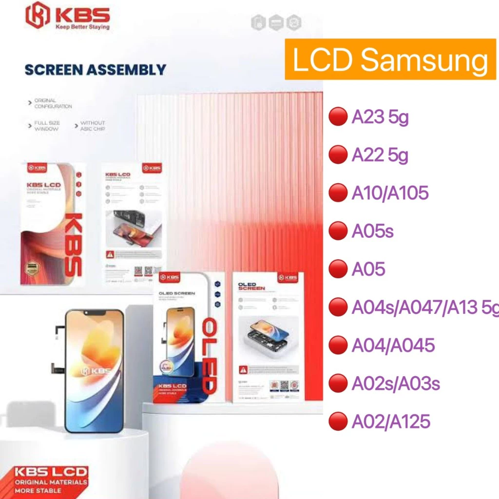 KBSหน้าจอ สำหรับ ซัมซุง SS.A23(5g),A22(5g),A10/A105,A05s,A05,A04s,A04,A02s,A02,A125แถม ไขควง