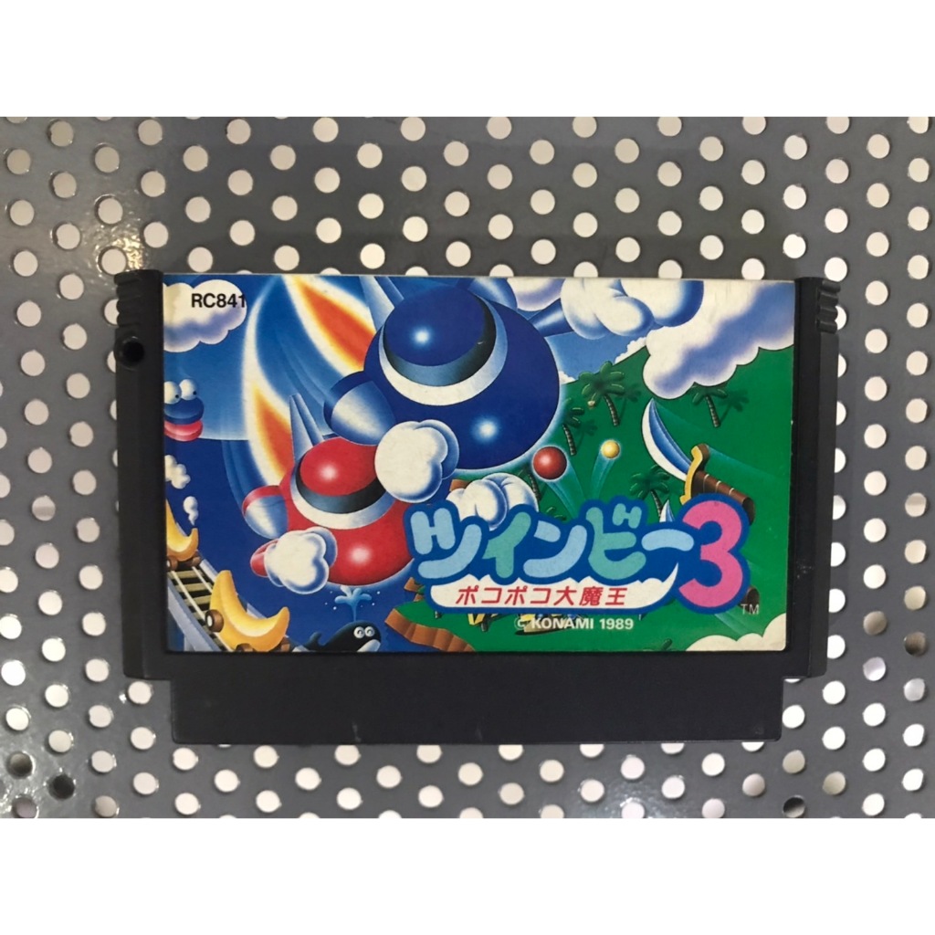 ตลับแท้ (FC)TwinBee 3: Poko Poko Dai Maou (Japan) (RC-841) Famicom สินค้ามือสองนำเข้าจากญี่ปุ่น