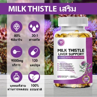 ISNIH Milk Thistle Capsule แคปซูลมิลค์ทิสเซิลช่วยบำรุงการทำงานของตับให้แข็งแรง อาหารเสริมมิลค์ทิสเซิลทำความสะอาดตับ