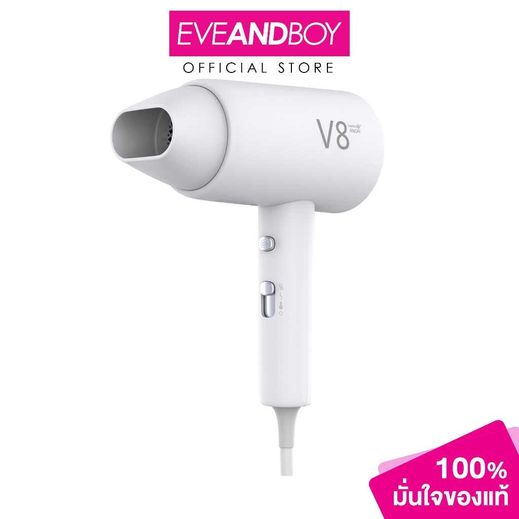 COOL A STYLER - CA-1802Pro - V8-White Hairdryer 2000W (490g.) COOL A STYLER CA-1802PRO - V8-สีขาว ได