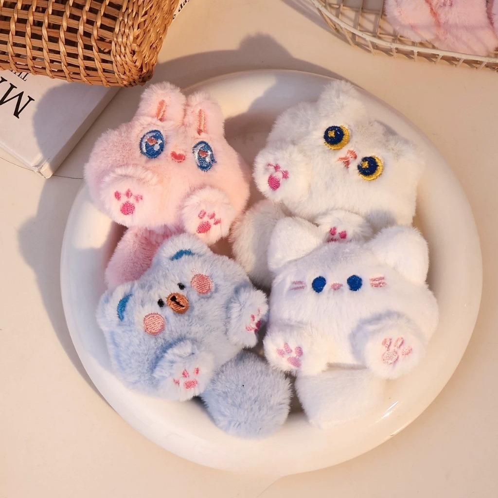 uyongit พวงกุญแจตุ๊กตา ที่ห้อยกระเป๋า ตุ๊กตาแมว ขนมปัง ซูชิ จี้ห้องกระเป๋า Duck Q-210