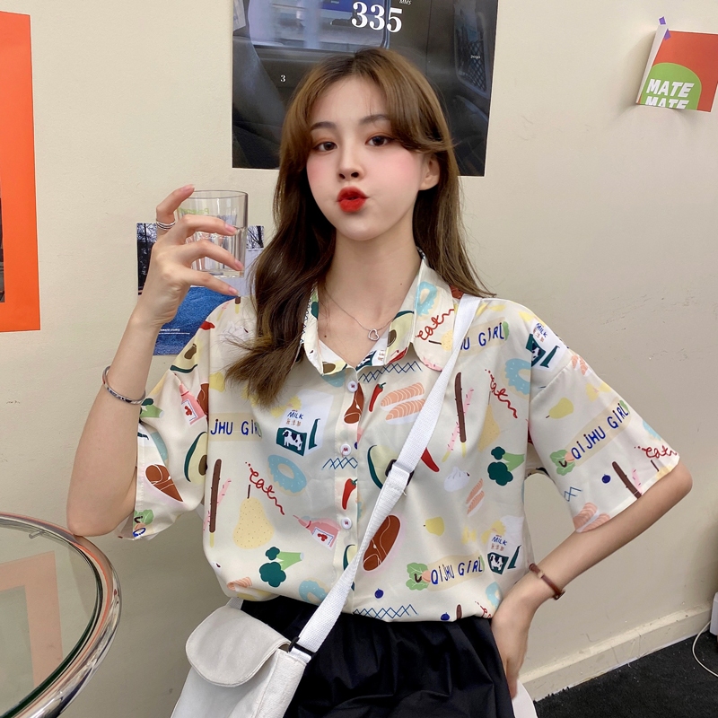 LHfashion collection นำเข้า เสื้อเชิ้ตแฟชั่นลายการ์ตูนสุดชิค สวมใส่สบาย เนื้อผ้านิ่ม ราคาคือคุ้มสุดๆๆ ใครกดได้รีบเลย