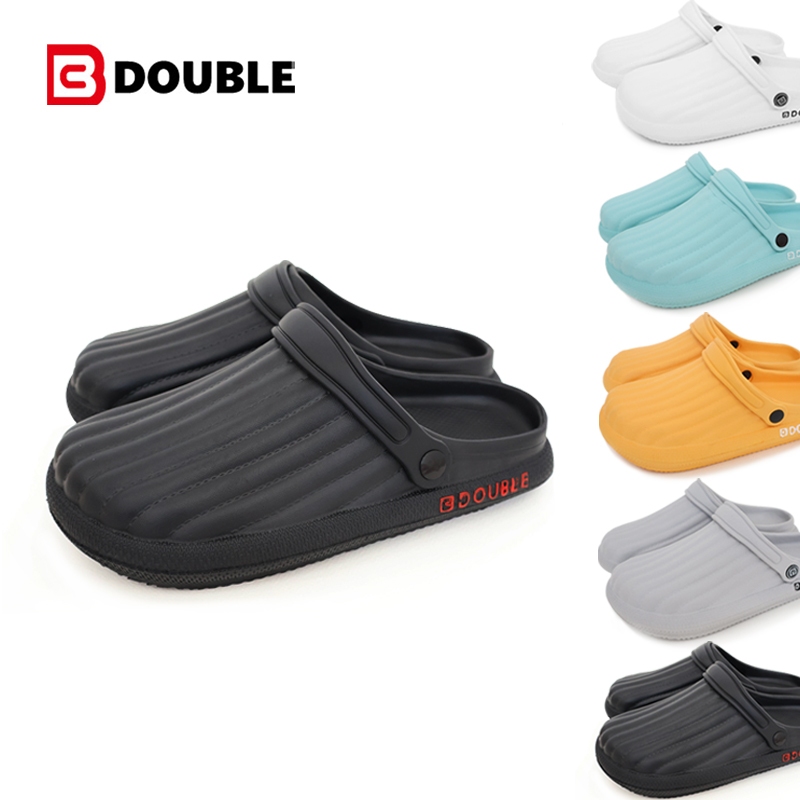 BB DOUBLE รองเท้าแตะแบบสวม unisex รุ่น TF083 แฟชั่น พื้นนิ่ม กันน้ำ Size 39 - 44