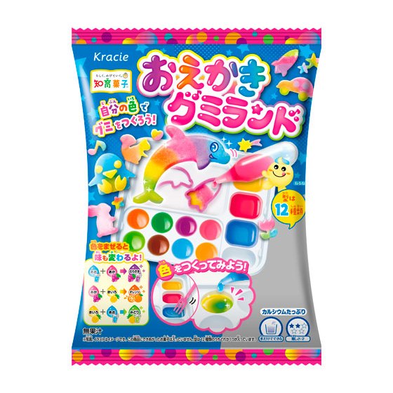 Kracie Colorful Peace Ogaki Gummy Land(27g) ขนมทำเอง เยลลี่ ขนมของเล่นสร้างจินตนาการ (ซองฟ้า)