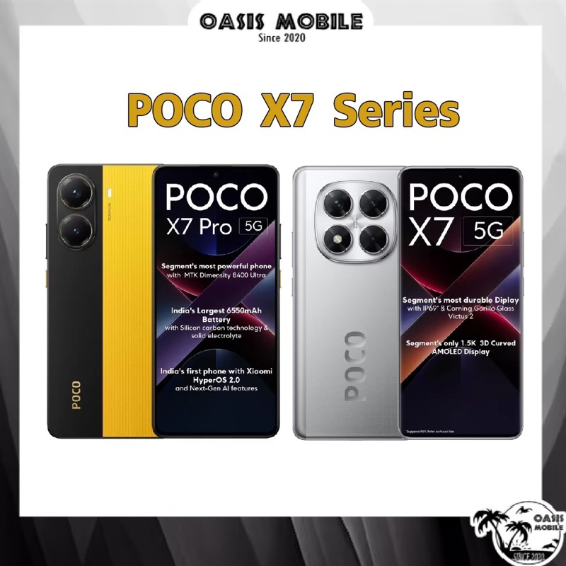 [Sale] Xiaomi POCO X7 series | X7 Pro Dimensity 8400 Ultra | X7 5G Dimensity 7300 Ultra เกมมิ่ง ศูนย