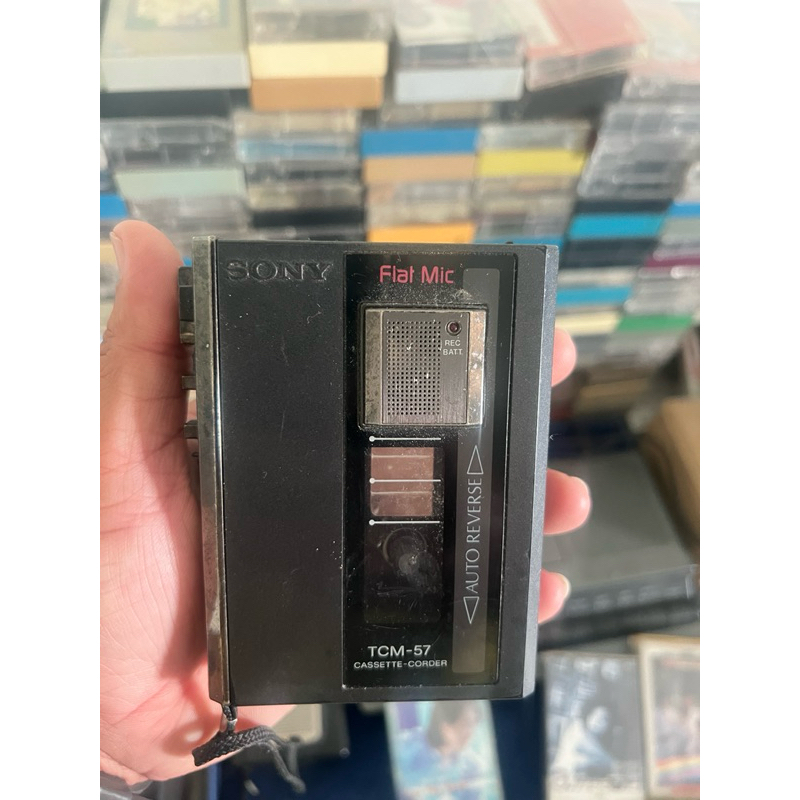 เครื่องเล่นเทปคาสเซ็ท sony tcm-57สภาพสวยใช้งานปกติ