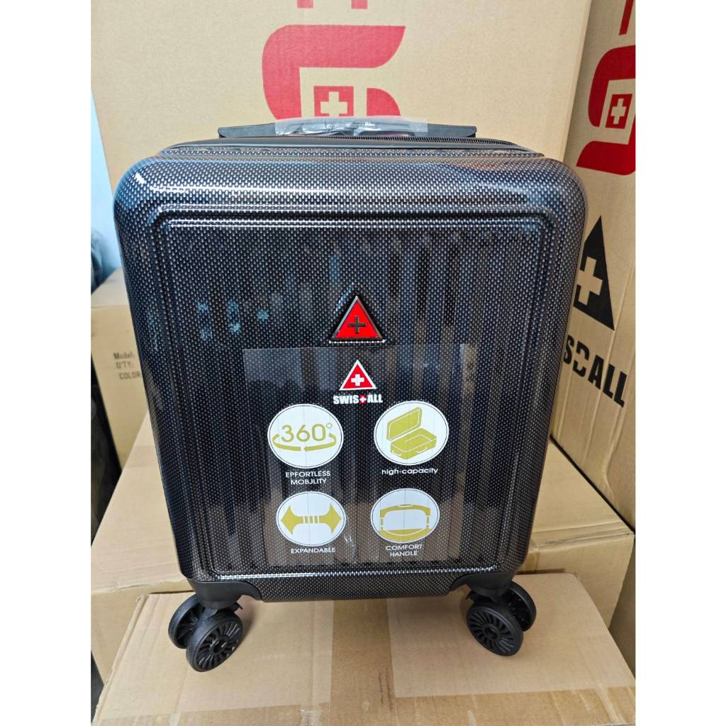 9889shop กระเป๋าเดินทาง 16 นิ้ว Swiss Saint 2009 ระบบ 4 ล้อหมุนรอบ 360° Polycarbonate รุ่น PC1906