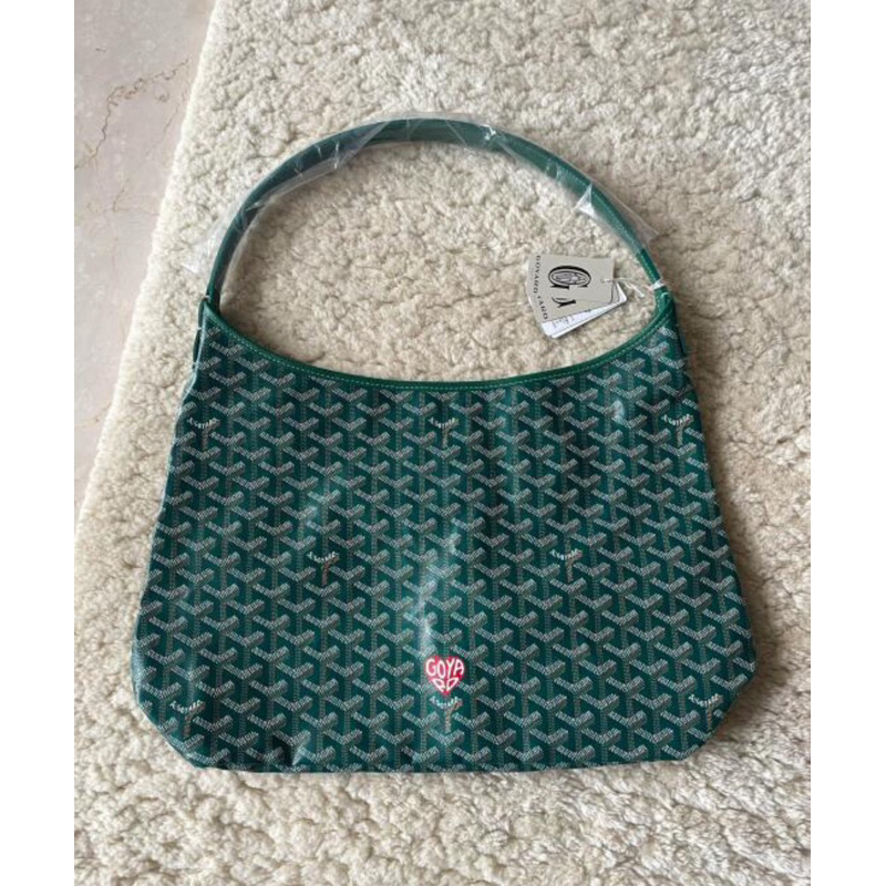 🔥  100% แบรนด์ใหม่แท้ GOYARD Bohème Hobo ผ้าใบ / หนังวัสดุกระเป๋าสะพายเดี่ยว ✨