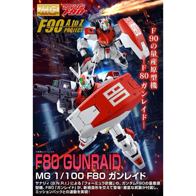[P-Bandai] MG 1/100 F80 Gunraid