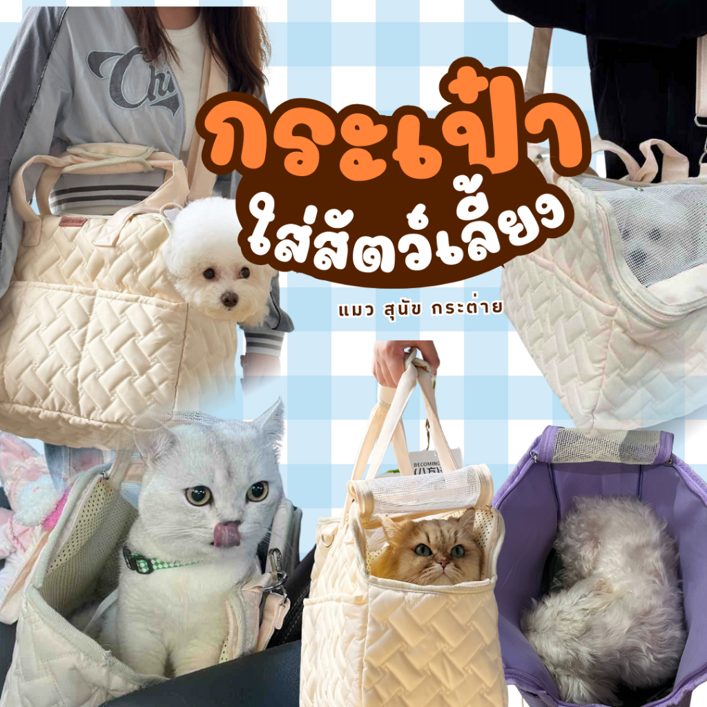 [ส่งไว 1-2 วัน] กระเป๋าใส่สัตว์เลี้ยง​ กระเป๋าพกพาสัตว์เลี้ยง​ หมา​ แมว​ กระต่าย