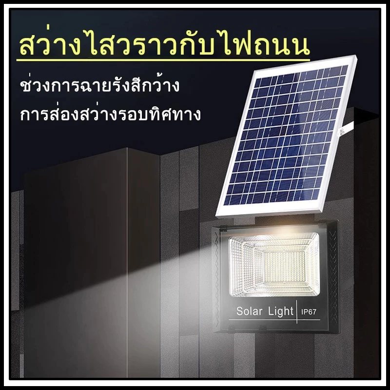 JDsolar lightแท้ไฟโซล่าเซลล์ โซ่ลาเซลล์ไฟแคมป์ปิ้งไฟติดผนัง สปอร์ตไลท์ ledไฟโซลา cell ไฟอัตโนมัติ thumbnail 5