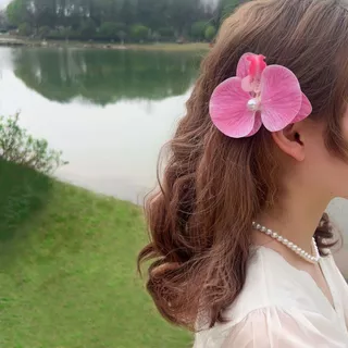 กิ๊บหนีบผม กิ๊บดอกไม้ ฟาแลนนอปซิส กิ๊บปากเป็ด หลายสี ในไทย ส่งเร็วH9338