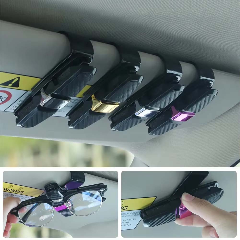 คลิปหนีบแว่นในรถ คลิปหนีบบัตรในรถ  Glasses Clip  ที่เก็บแว่นตาในรถ ที่หนีบแว่นกันแดดในรถ