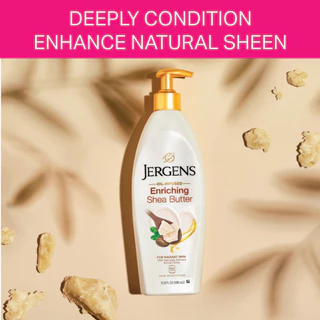 [แพ็ค2] เจอร์เกนส์ ออยล์-อินฟิวส์ เชีย บัตเตอร์ 496 มล. JERGENS OIL-INFUSED ENRICHING SHEA BUTTER 24-HOUR 496 ML